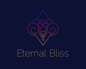 Cult - Gradient Astral Aries logo design