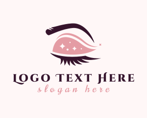 Eyelash Extension - Beauty Eyelash Eyebrow logo design