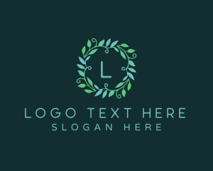 Lettermark - Leaf Wreath Horticulture logo design