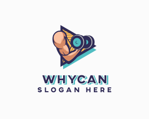 Muscle Arm Weightlifting Logo