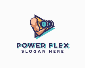 Muscle - Muscle Arm Weightlifting logo design