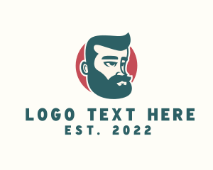 Beard Oil - Hipster Guy Character logo design