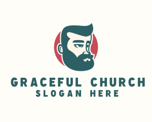 Hipster Guy Character Logo