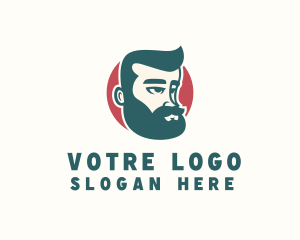 Hipster Guy Character Logo