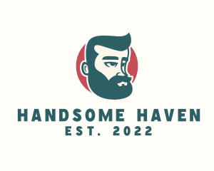 Hipster Guy Character logo design