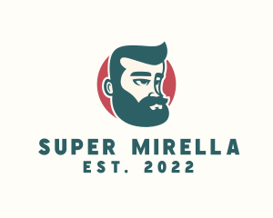 Barber - Hipster Guy Character logo design