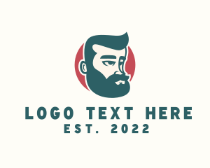 Hippy - Hipster Guy Character logo design