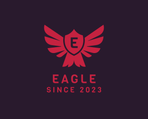 Medieval Eagle Shield logo design