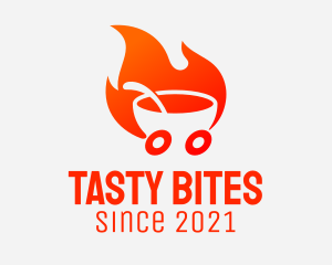 Blaze - Fire Noodles Delivery logo design