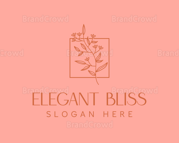 Minimalist Floral Decoration Logo