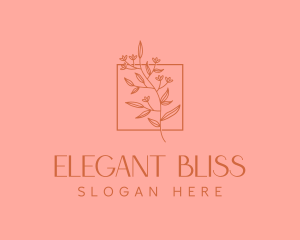 Minimalist Floral Decoration Logo