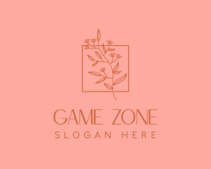 Minimalist Floral Decoration Logo