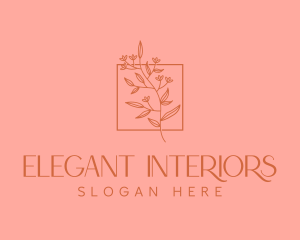 Minimalist Floral Decoration logo design