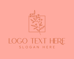 Delicate - Minimalist Floral Decoration logo design