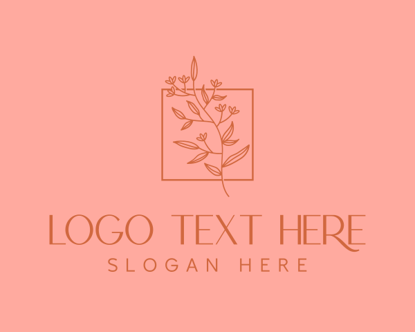 Botanical - Minimalist Floral Decoration logo design