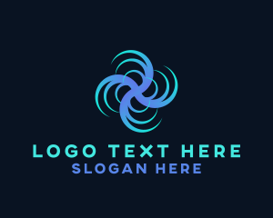 Rotation - Swirl Rotation Movement logo design