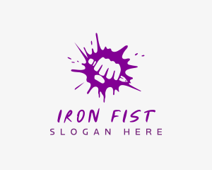 Graffiti Fist Pencil logo design