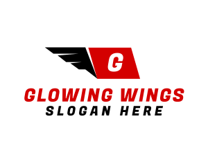 Fast Wing Courier logo design