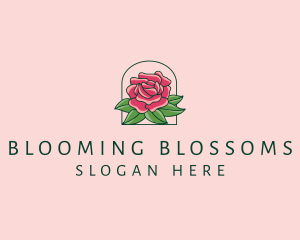 Blooming - Rose Bloom Flower logo design