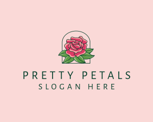 Rose Bloom Flower  logo design