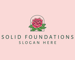 Flowershop - Rose Bloom Flower logo design