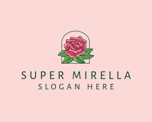 Flowershop - Rose Bloom Flower logo design