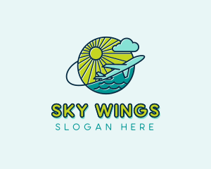 Airplane Flight Travel  logo design