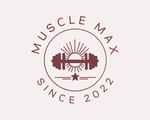 Bodybuilding - Dumbbell Bodybuilder Gym logo design