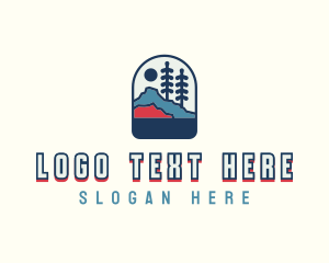 Pine Tree - Outdoor Mountain Travel logo design
