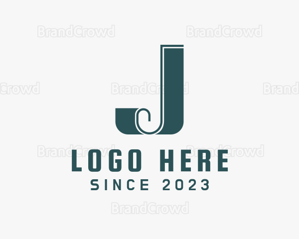 Retro Ribbon Business Logo