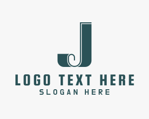 Retro Ribbon Business Logo