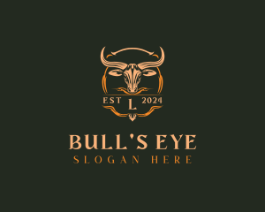 Western Rodeo Bull logo design