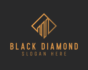 Golden Diamond Residence logo design