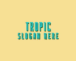 Tropical Island Beach logo design