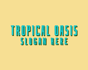 Tropical Island Beach logo design