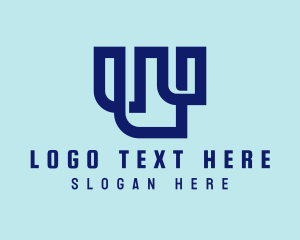 Blue - Generic Business Letter W logo design