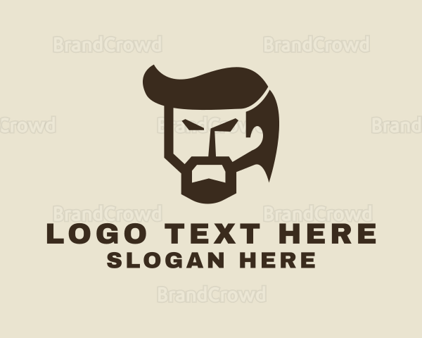 Angry Handsome Man Logo