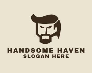 Handsome - Angry Handsome Man logo design
