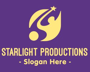 Showbiz - Yellow Human Star logo design