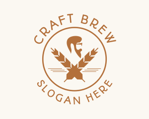 Beer Brewery Bartender logo design