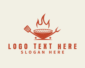 Dining - Flame Grill Restaurant logo design