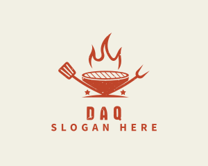 Fire - Flame Grill Restaurant logo design