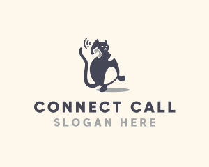 Phone - Pet Kitty Phone logo design