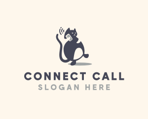 Pet Kitty Phone logo design