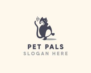 Pet Kitty Phone logo design