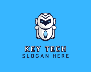 Futuristic Tech Robot logo design