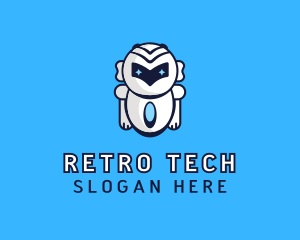 Futuristic Tech Robot logo design