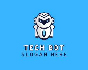 Futuristic Tech Robot logo design