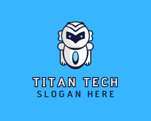 Futuristic Tech Robot logo design