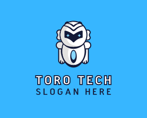 Futuristic Tech Robot logo design